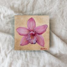 Pink Orchid Painting