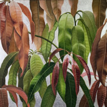 Mango leaf painting