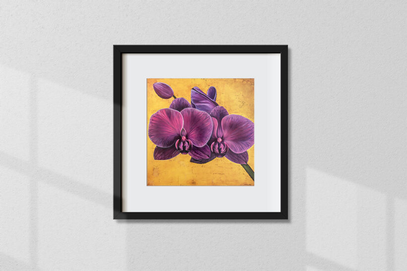 Moth orchid art