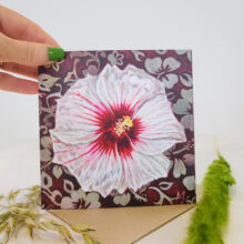 Hibiscus greeting card