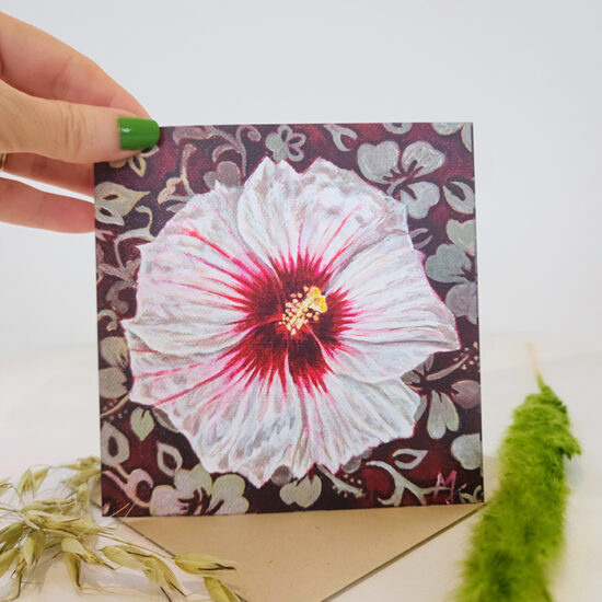 Hibiscus greeting card