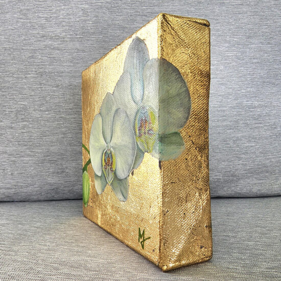 Moth Orchid painting