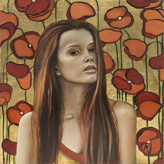 Wallflower original oil painting